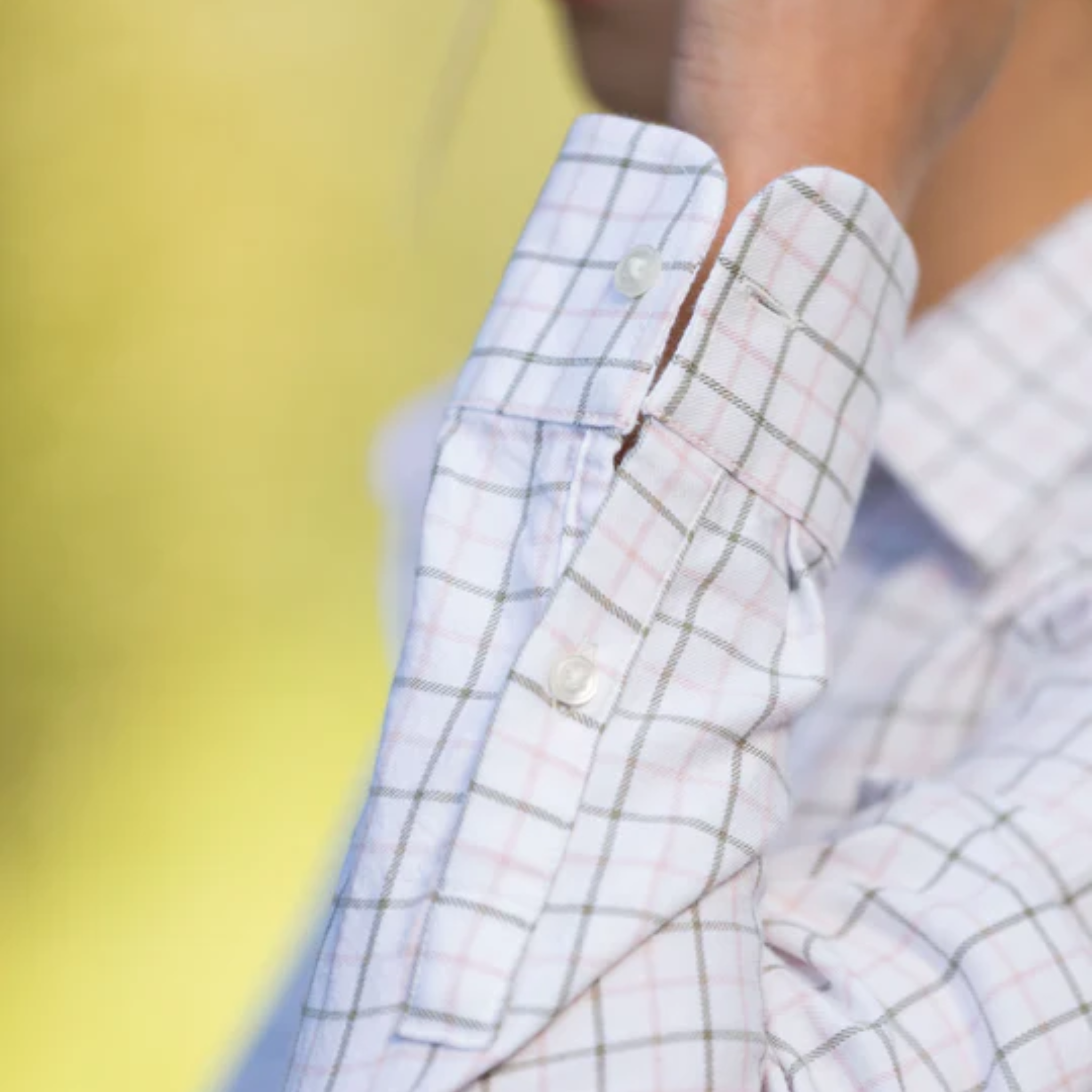 Widdicombe Tattersall Shirt Olive And Pink