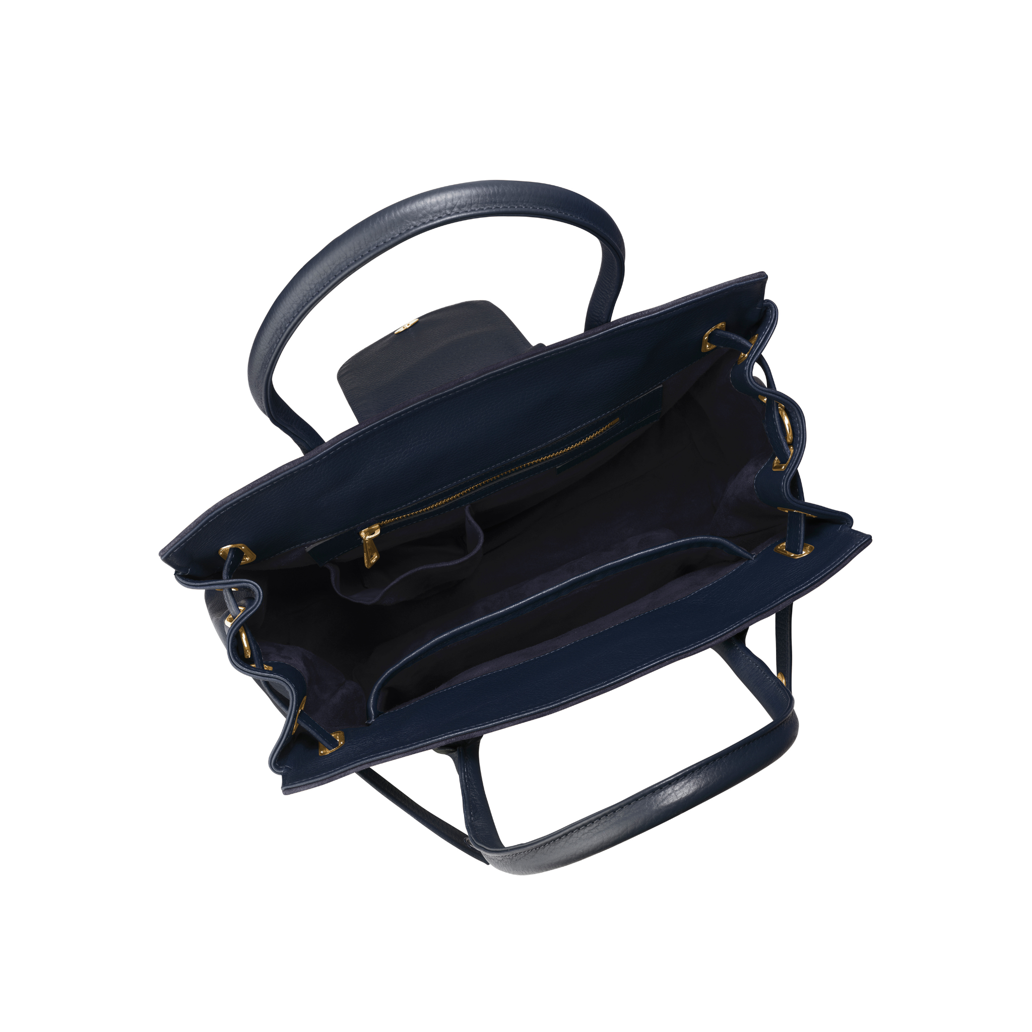 Windsor Handbag Navy Suede