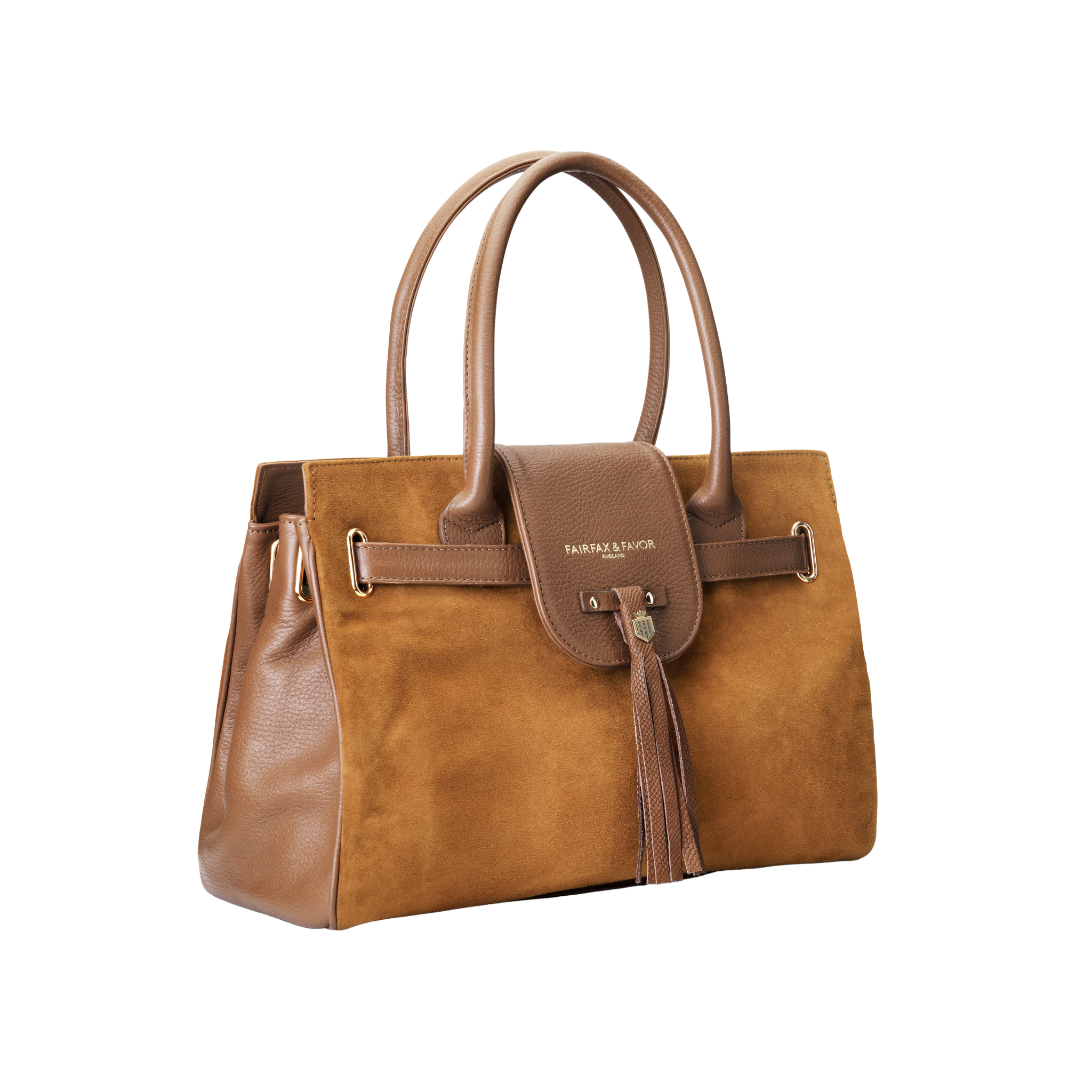 Windsor Handbag Tan Suede