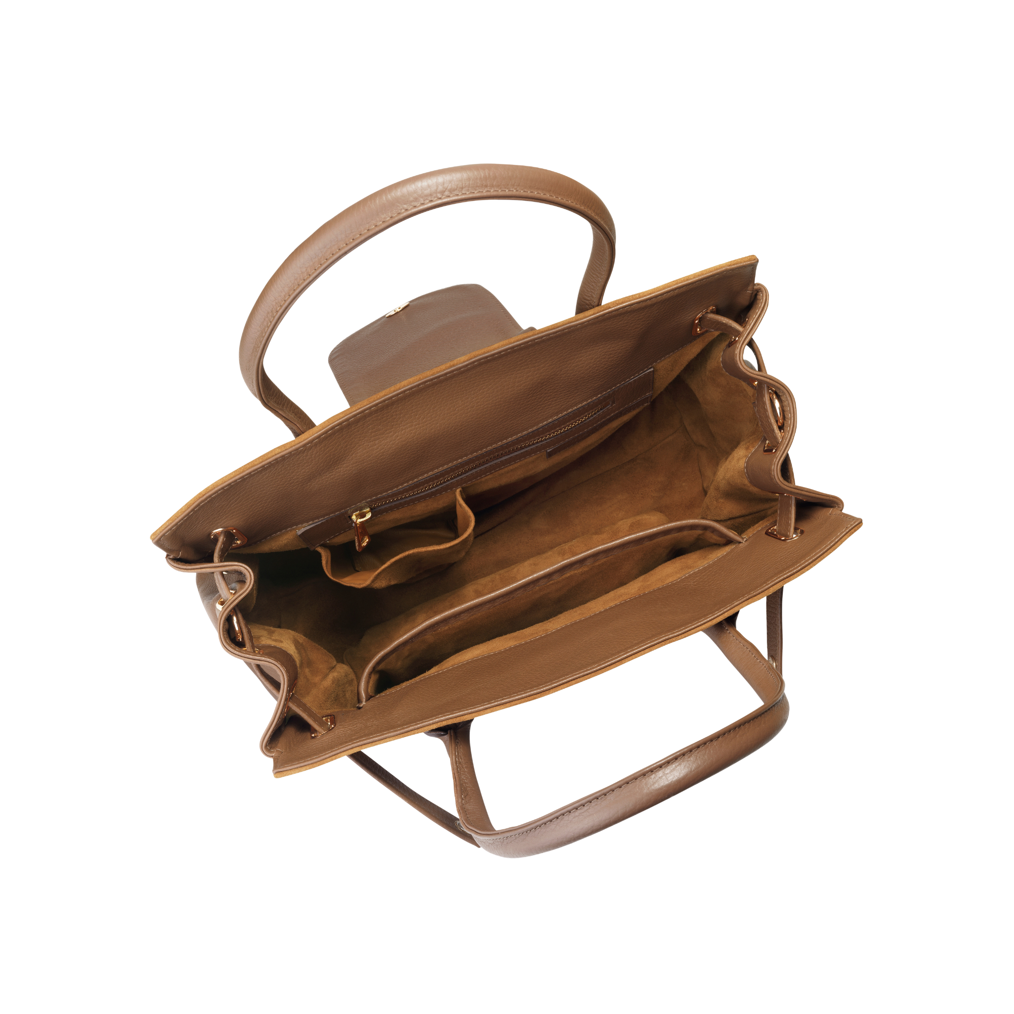 Windsor Handbag Tan Suede