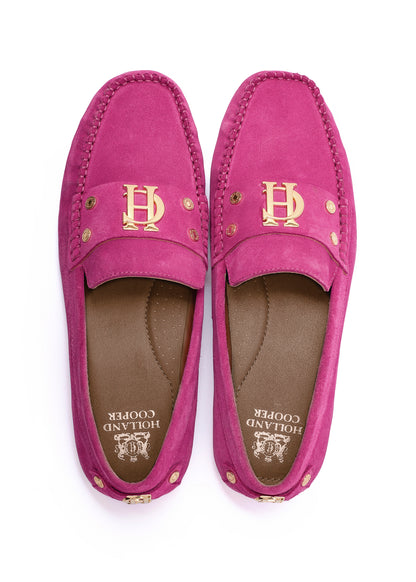 The Driving Loafer Fuchsia Suede