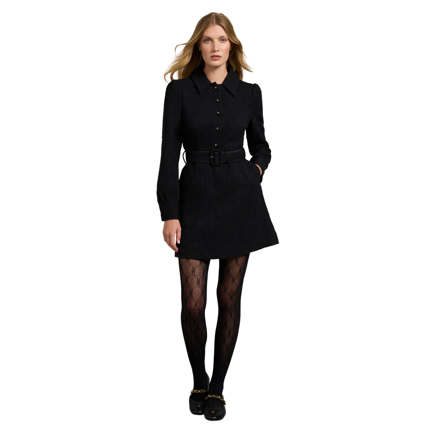 Alice Collard Mini Dress Black Sparkle