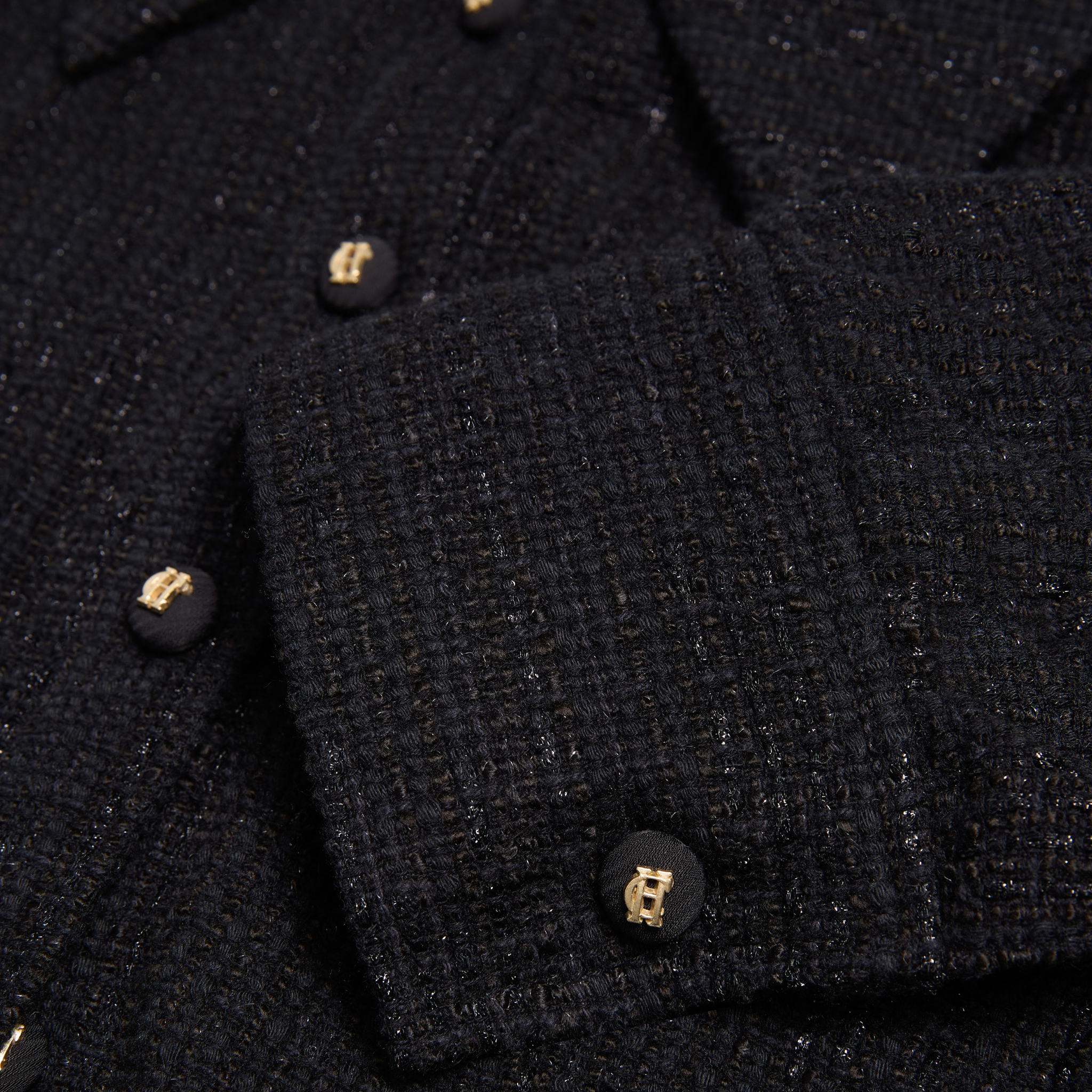 Alice Collard Mini Dress Black Sparkle