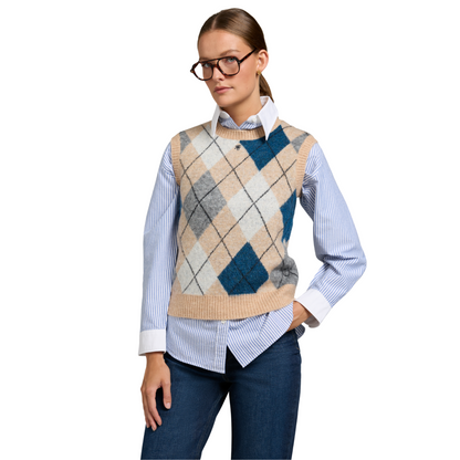 Amy Knitted Tank Camel