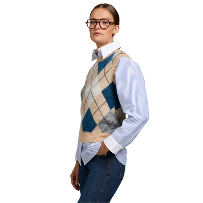 Amy Knitted Tank Camel