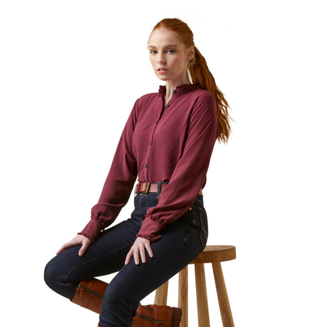 Clarion Blouse Tawny Port