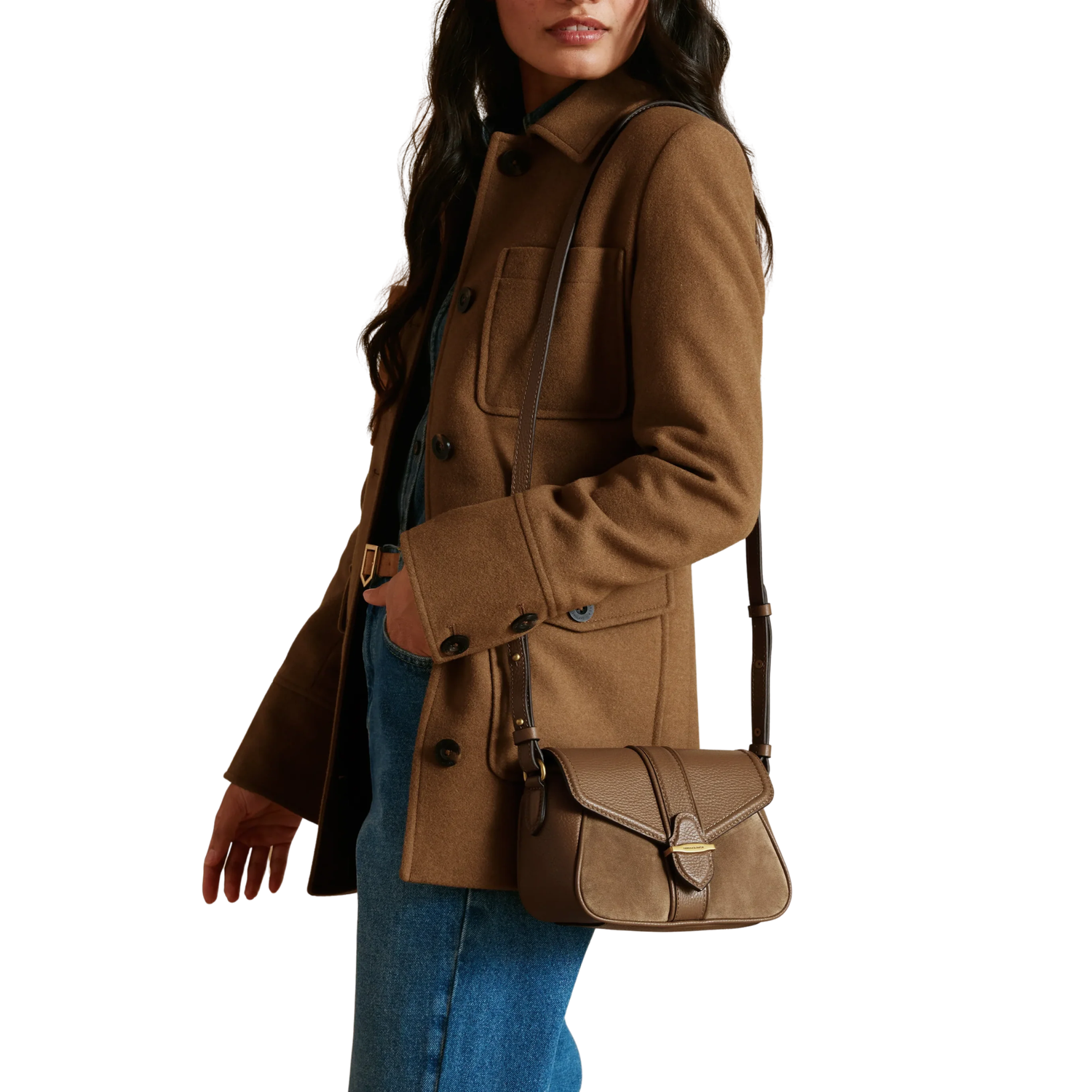 Aviemore Cross Body Tan Suede