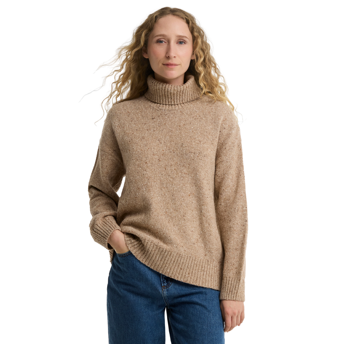 Babour Stanford Fleck Knitted Jumper Warm Trench