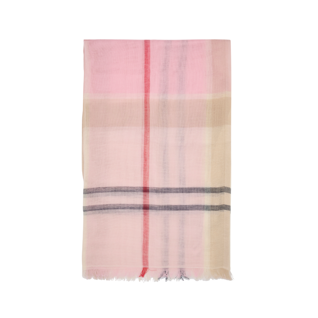 Barbour Abigail Tartan Scarf Cherry Blossom