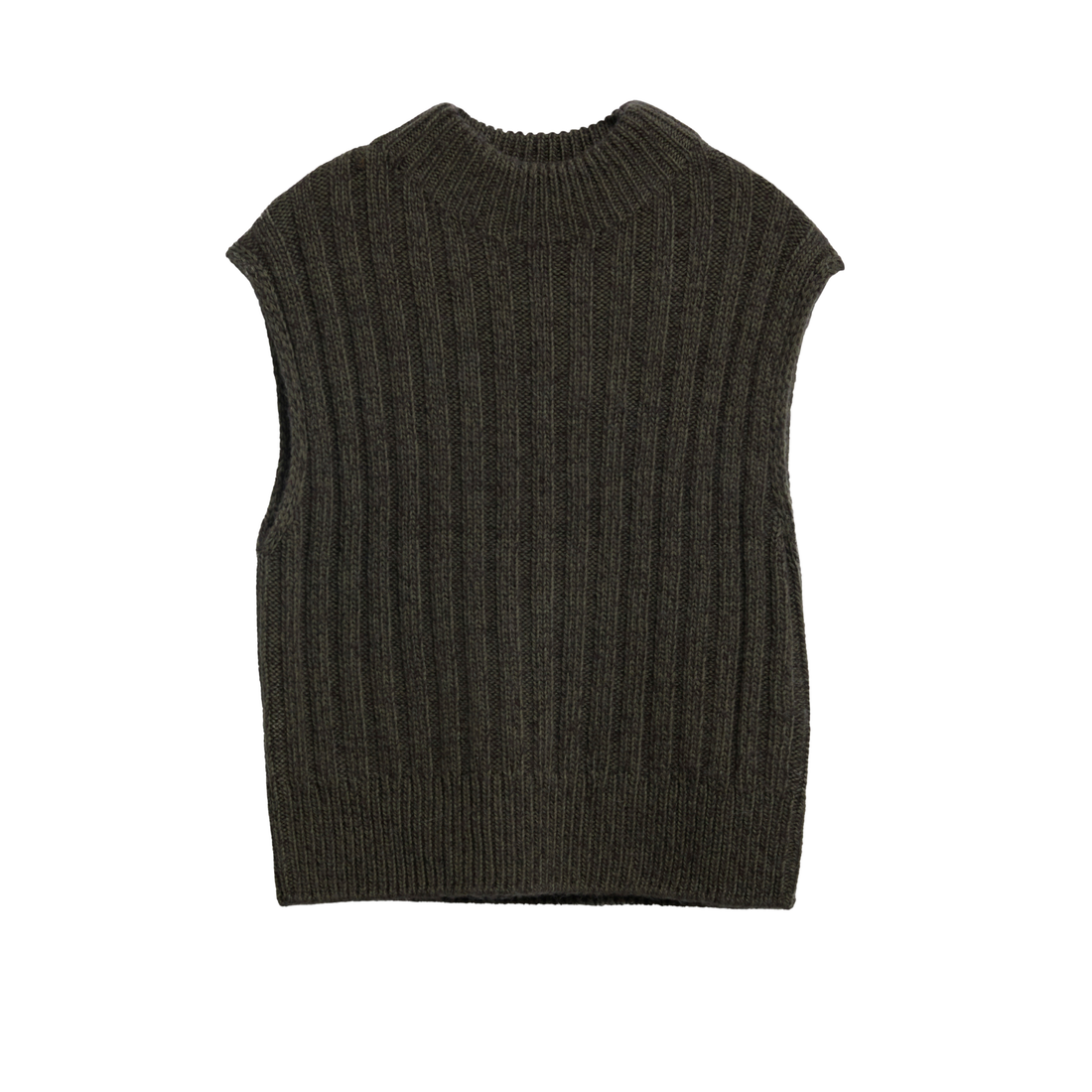 Anastasia Knitted Vest Olive