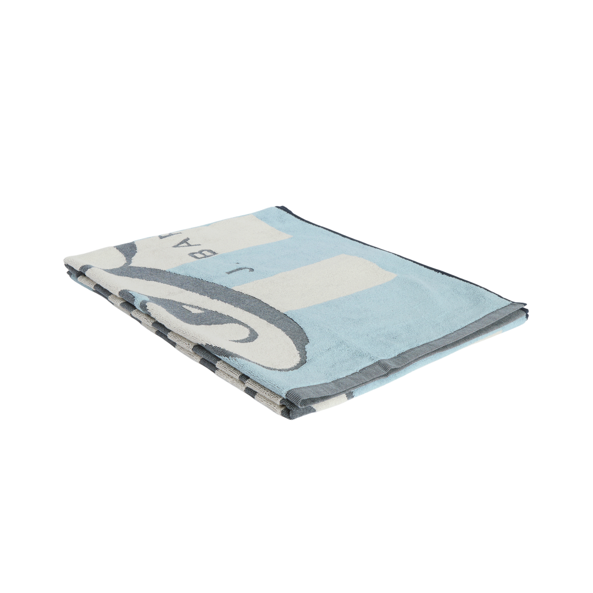 Barbour Archive Beach Towel Surf Blue Logo