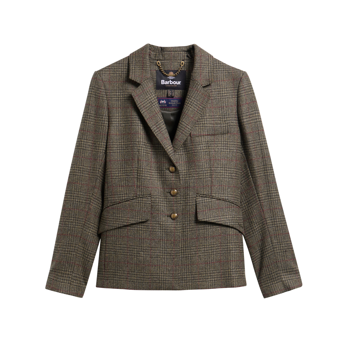 Browning Tailored Jacket Olive Prince of Wales Check