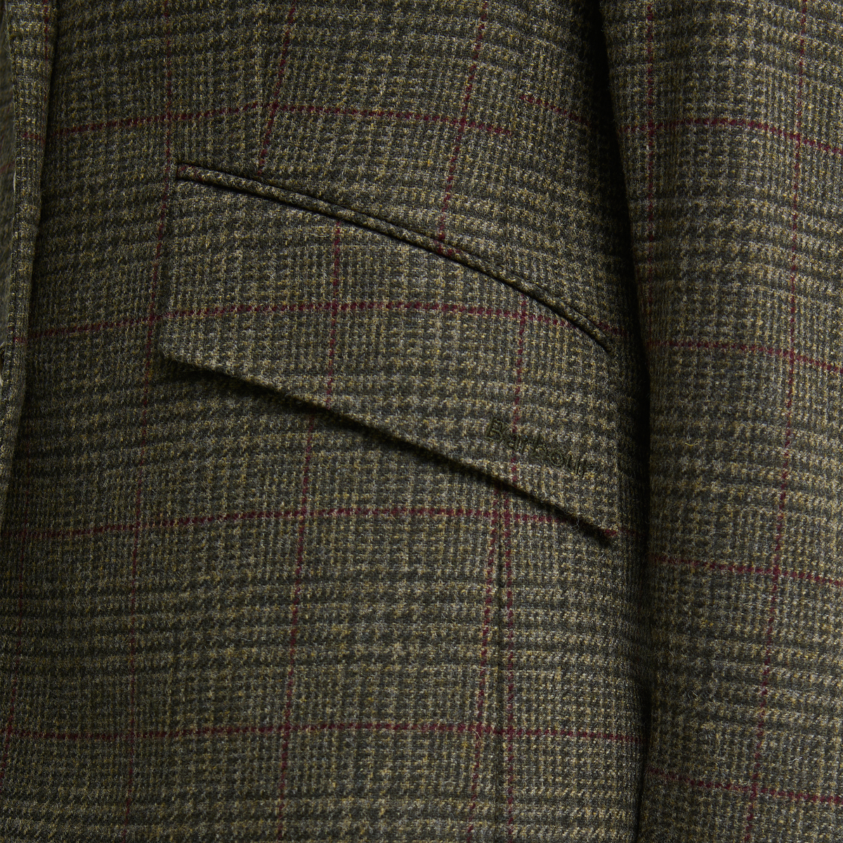 Browning Tailored Jacket Olive Prince of Wales Check