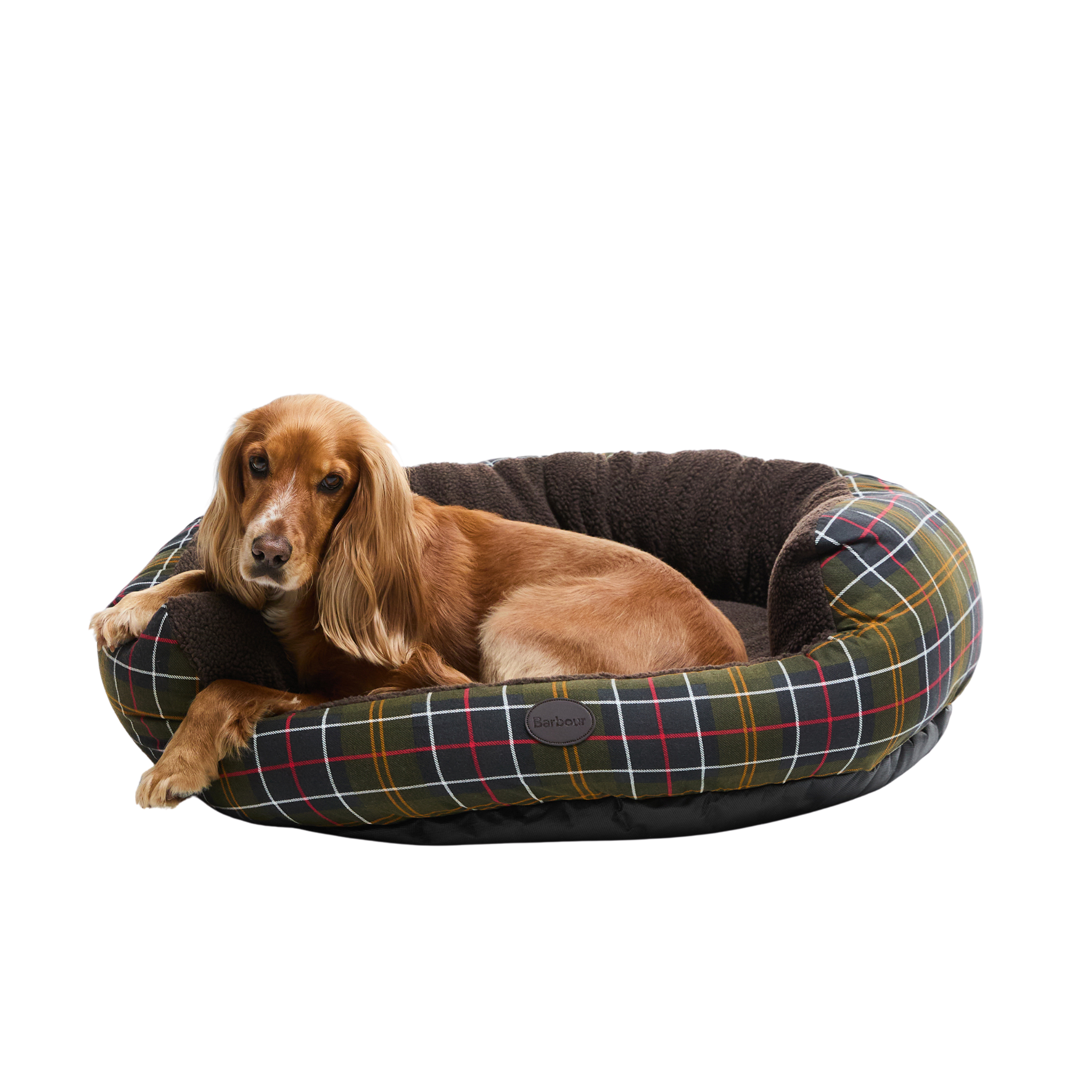 Barbour Classic Tartan Dog Snuggle Bed 35&quot;