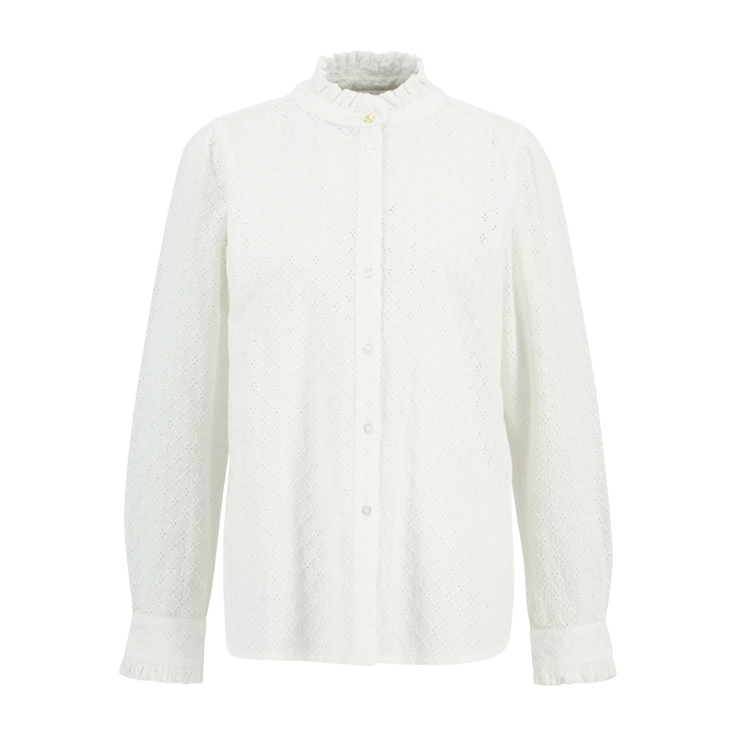 Cynthia Broderie Shirt White