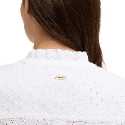 Cynthia Broderie Shirt White