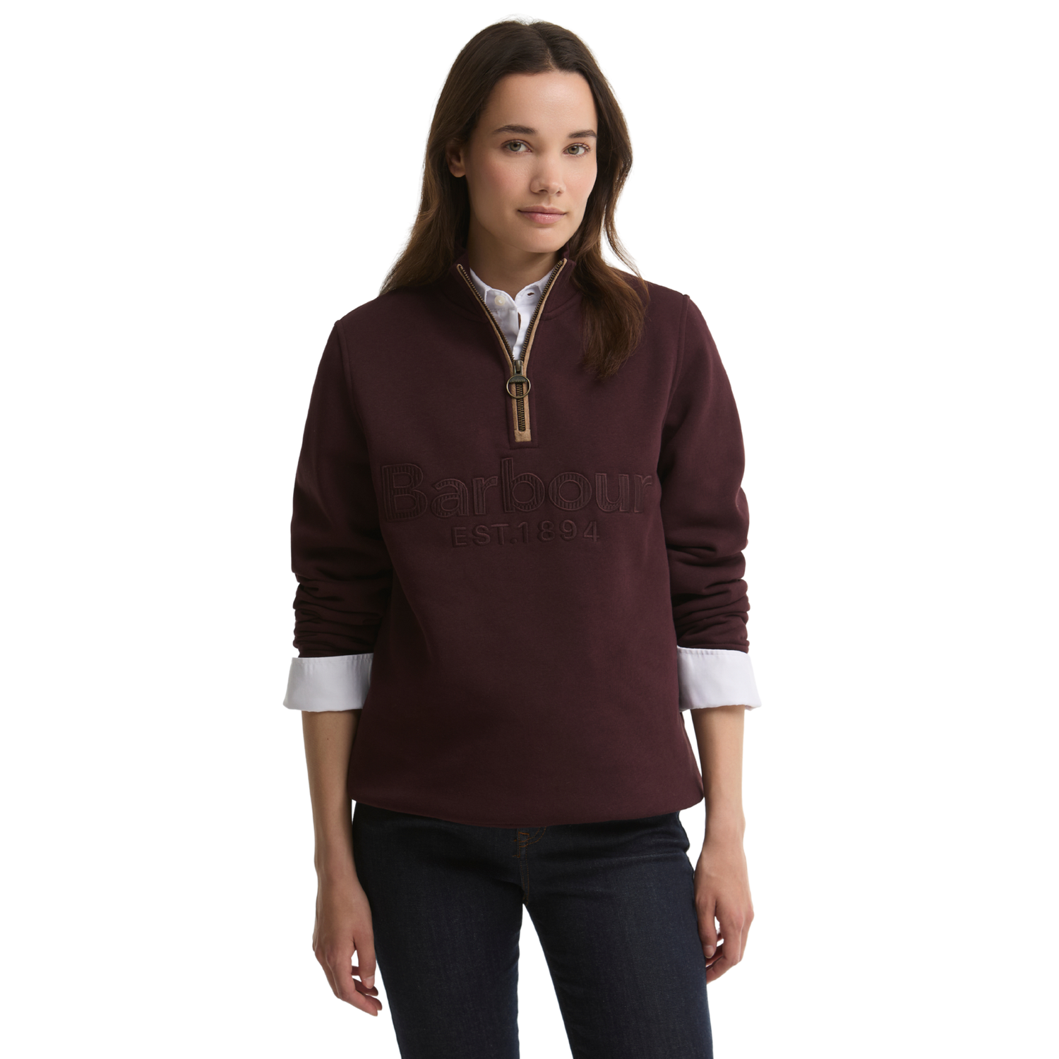 Cynthia Half Zip Sweatshirt Fig