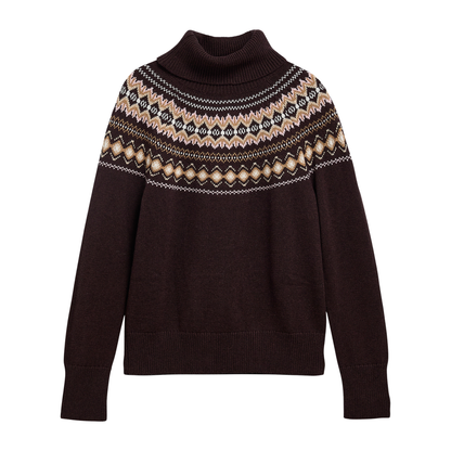 Darwen Knitted Jumper Seal Brown