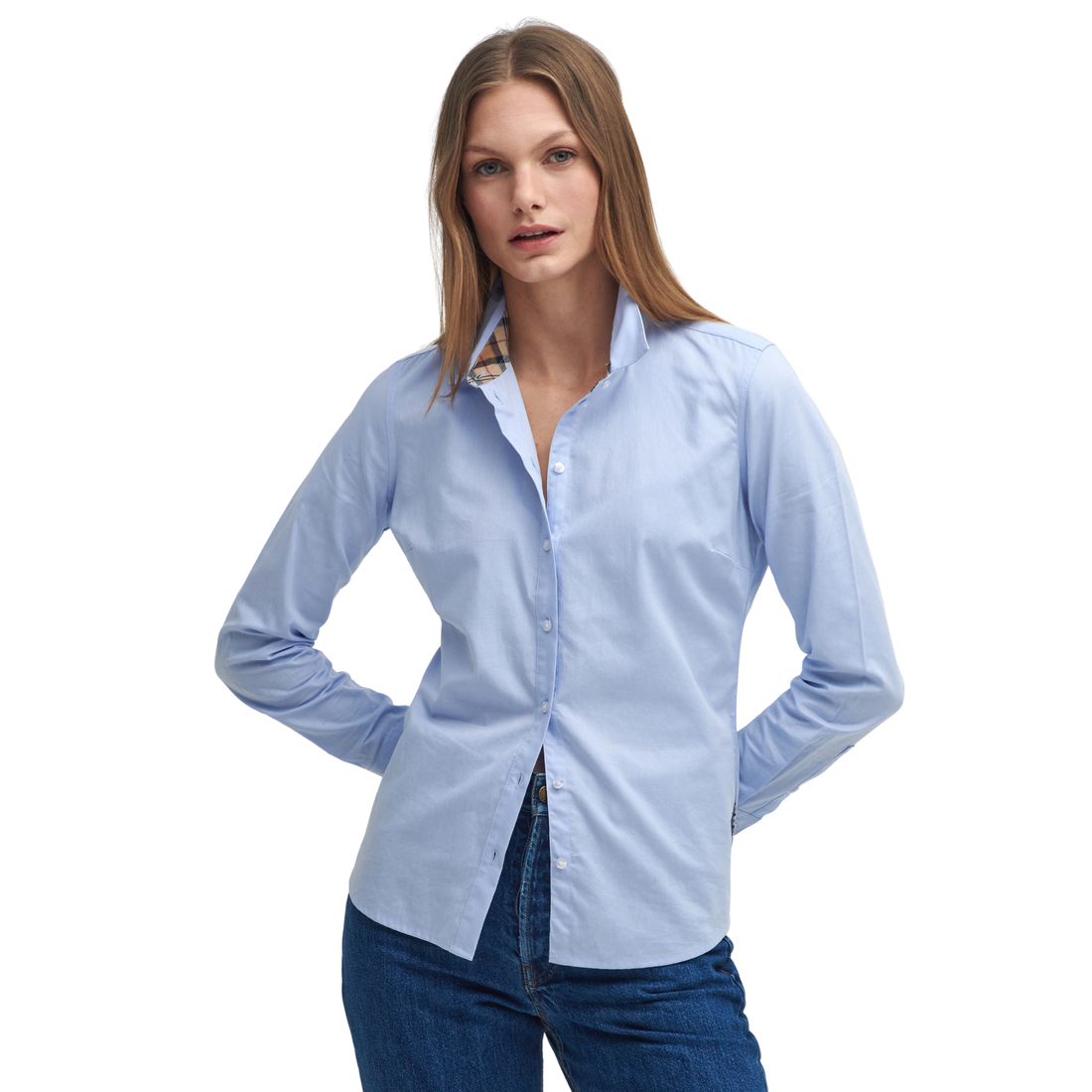 Derwent Shirt Pale Blue/Hessian Tartan