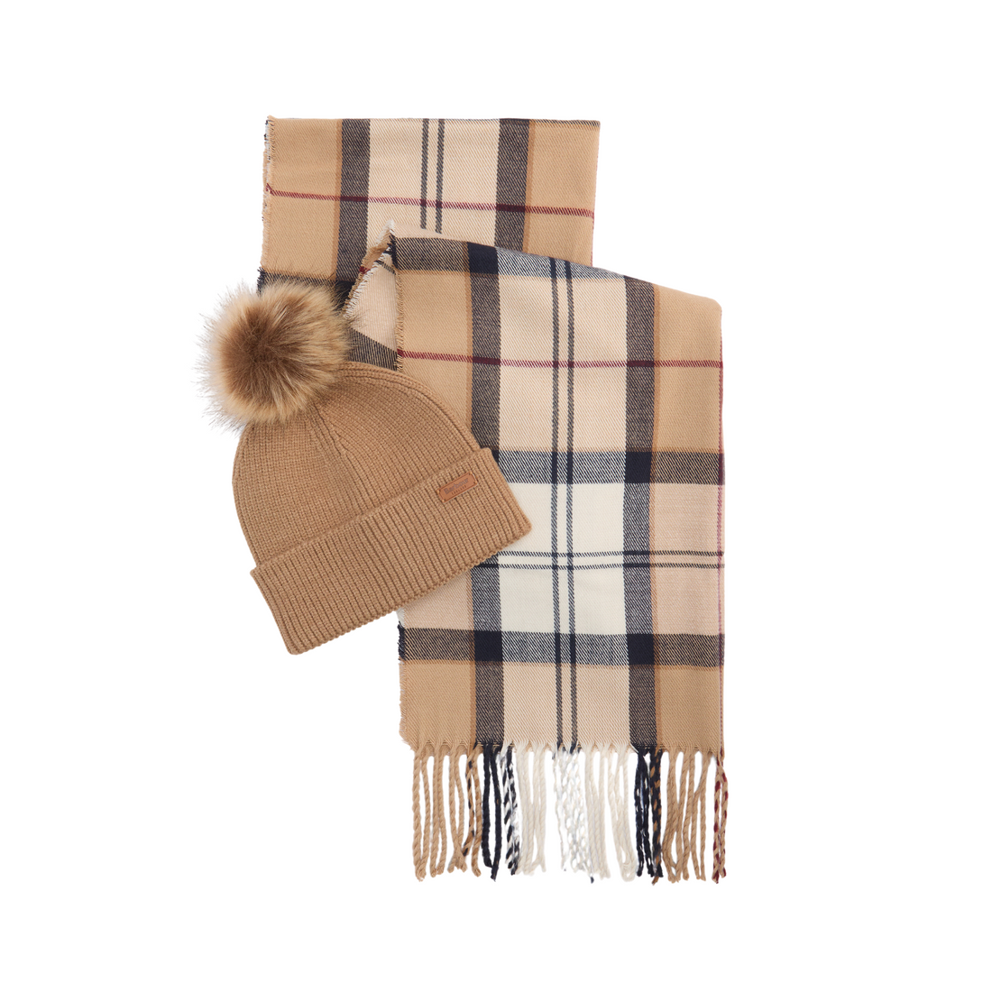 Dover Beanie &amp; Hailes Hessian Tartan Scarf Gift Set