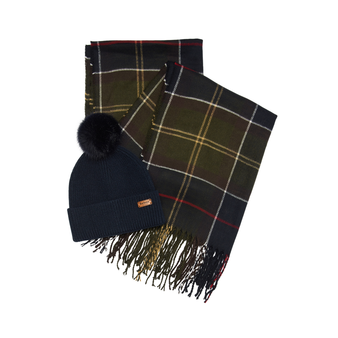 Dover Beanie &amp; Hailes Classic Tartan Scarf Gift Set