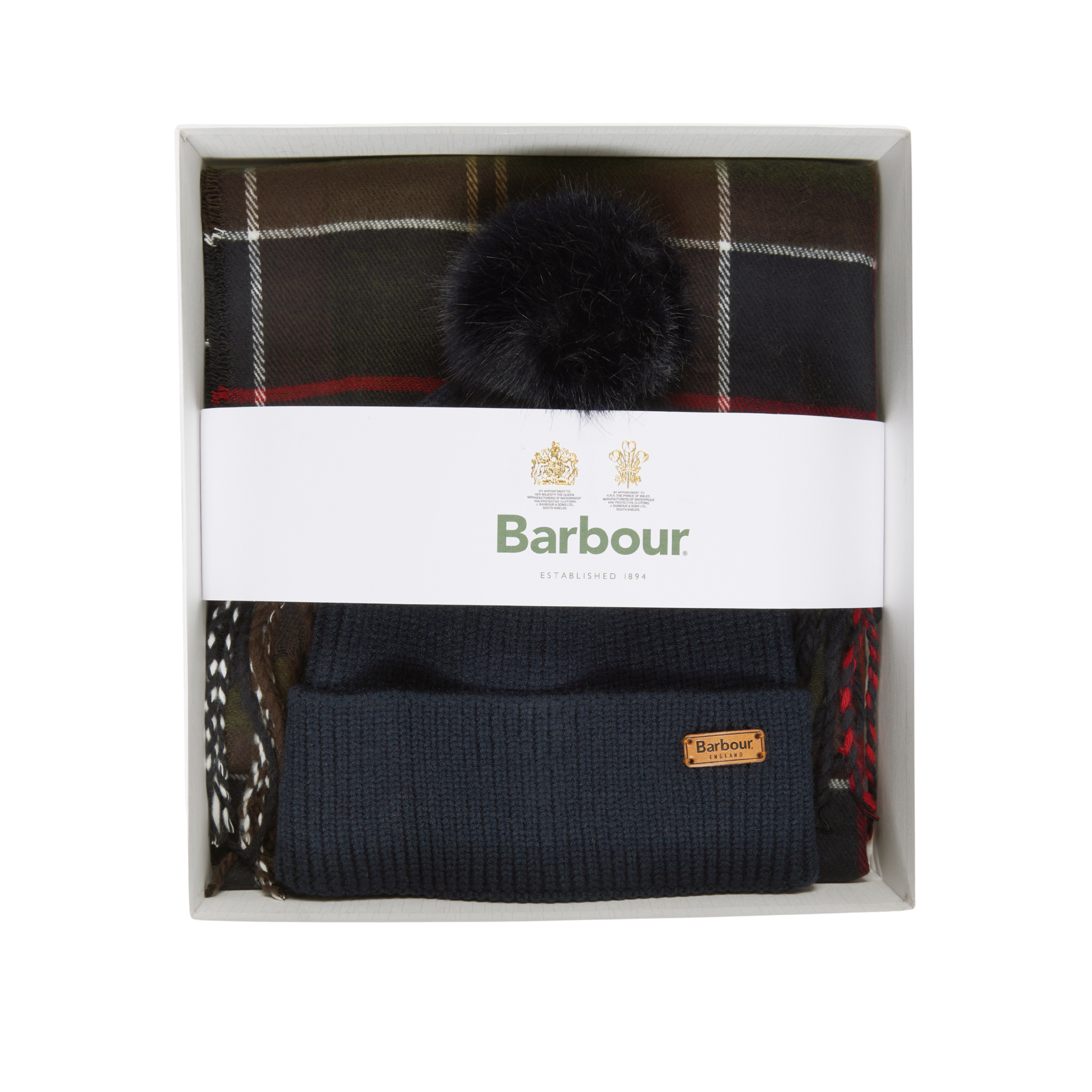Dover Beanie &amp; Hailes Classic Tartan Scarf Gift Set