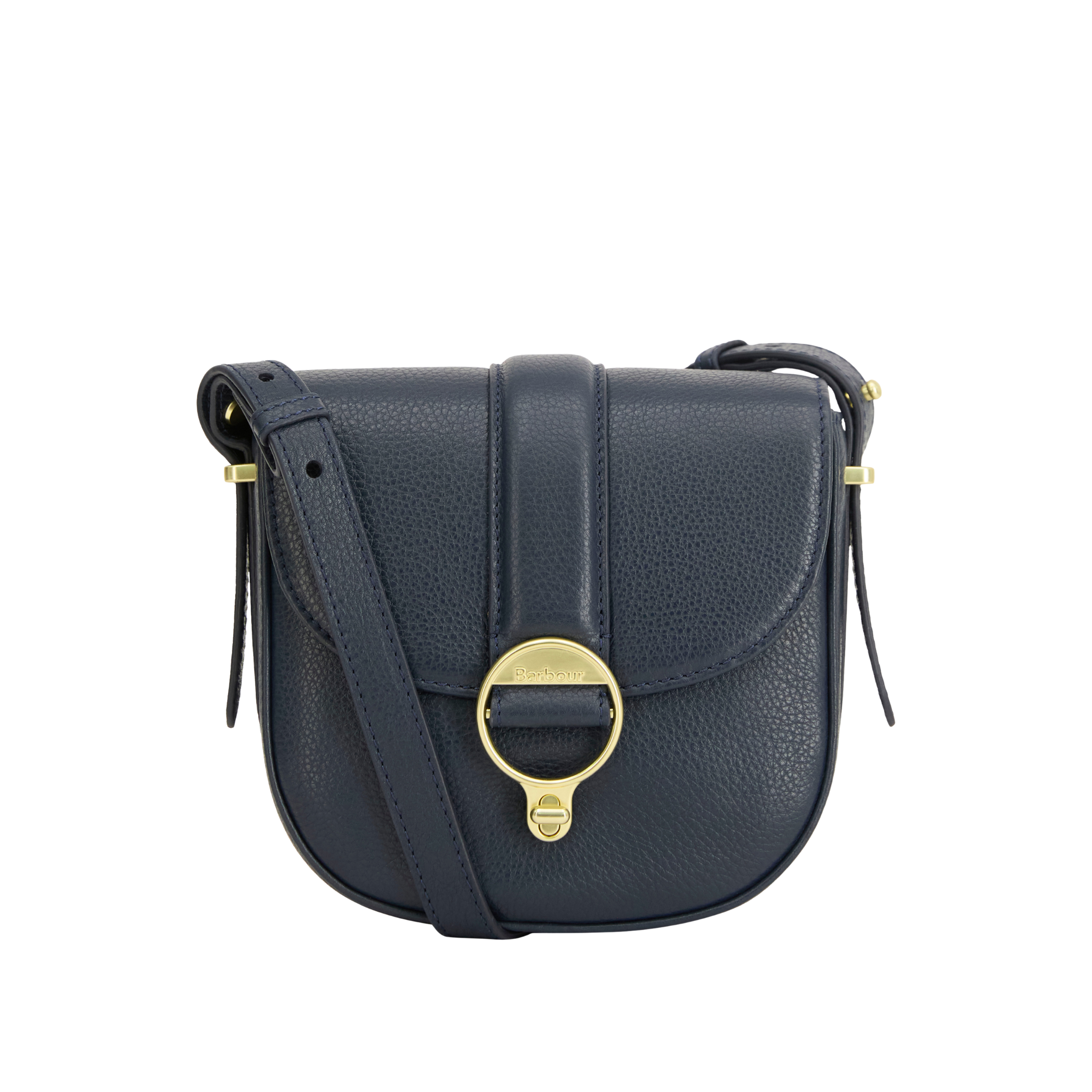 Barbour Elm Leather Cross Body Bag Navy