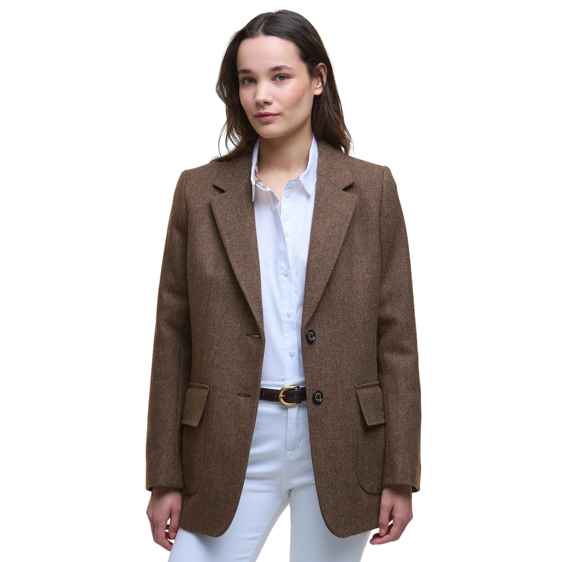 Elm Tailored Jacket Military Brown