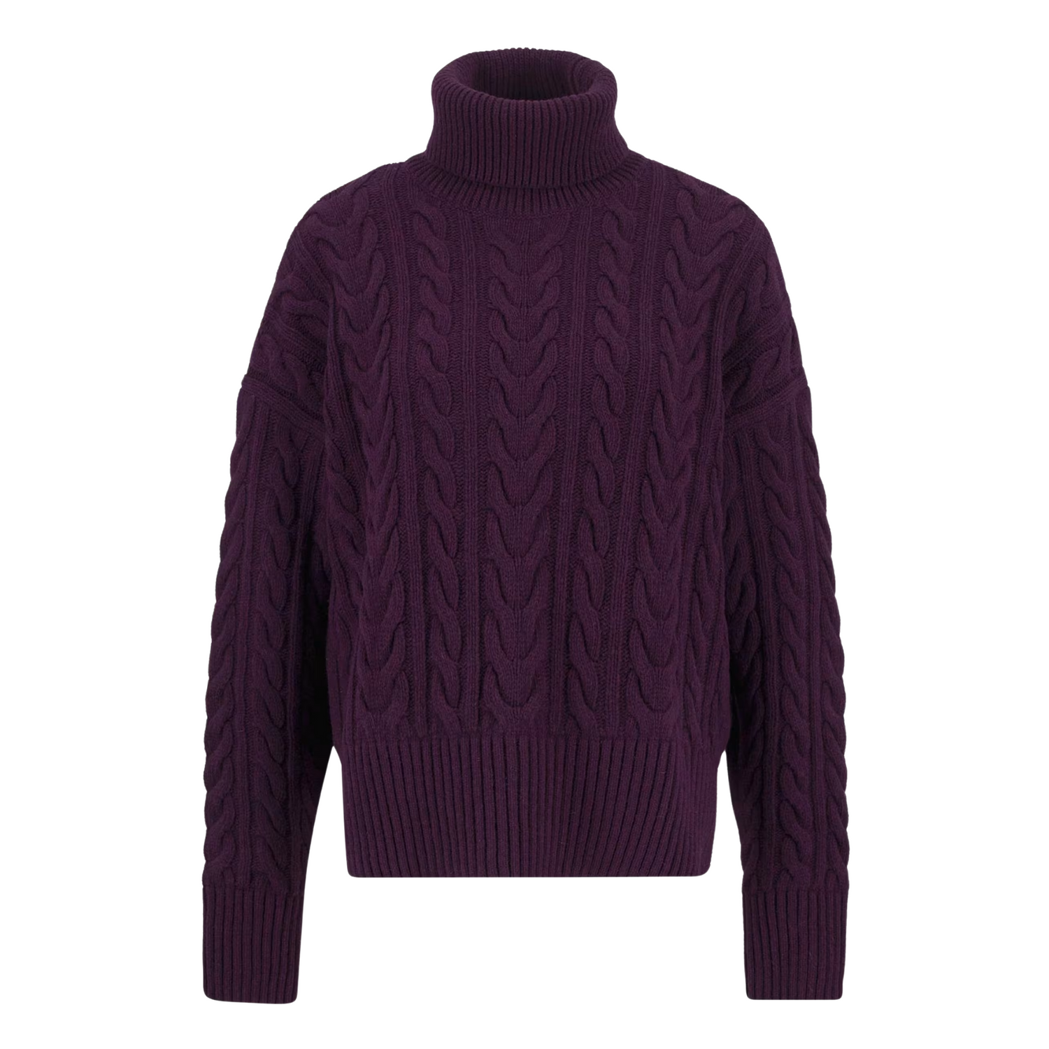 Embleton Knitted Jumper Black Cherry