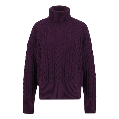 Embleton Knitted Jumper Black Cherry