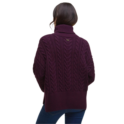 Embleton Knitted Jumper Black Cherry