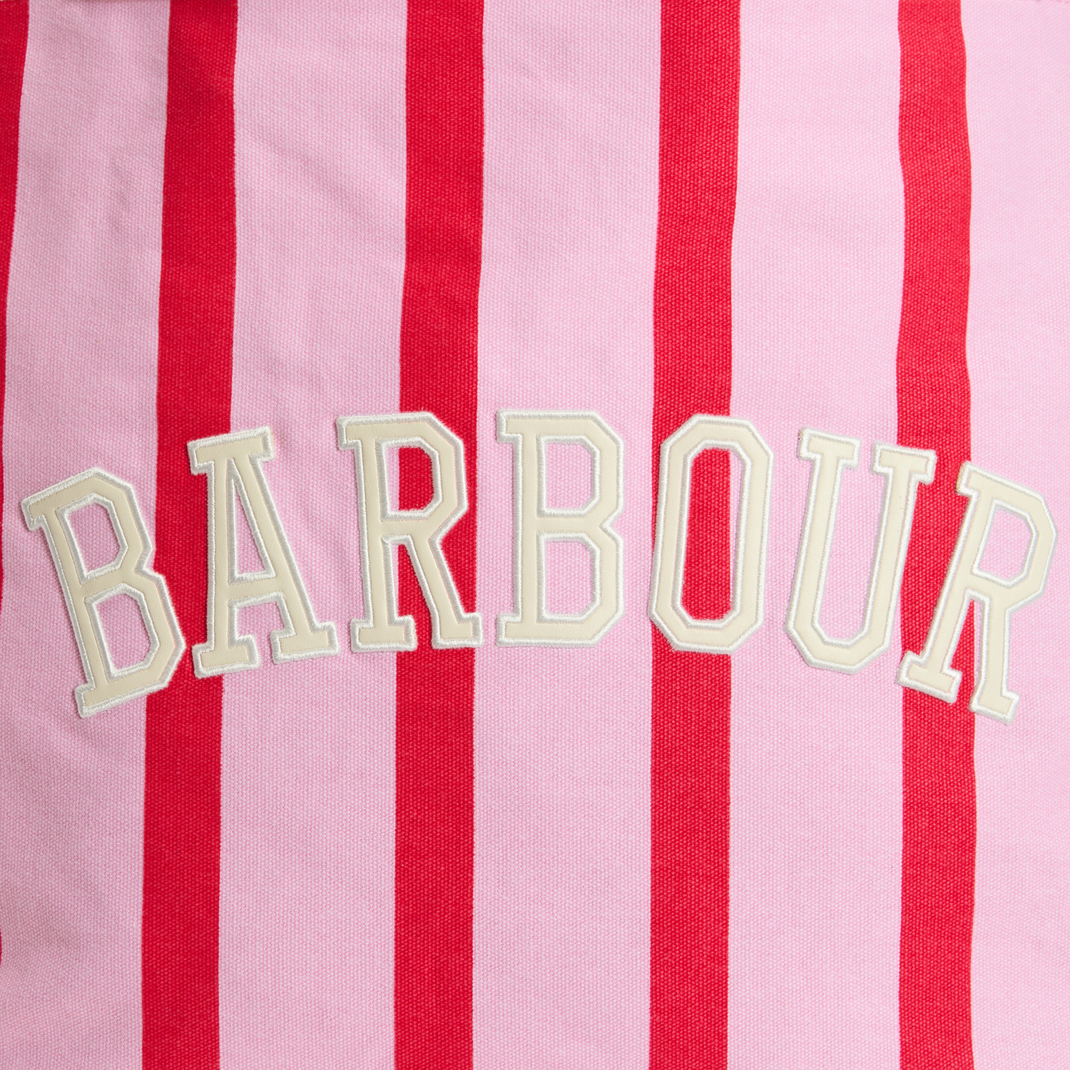 Barbour Emily Stripe Tote Bag Cherry Blossom