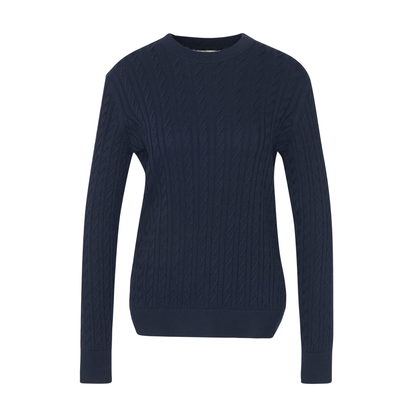 Hartland Crew Knitted Jumper Navy