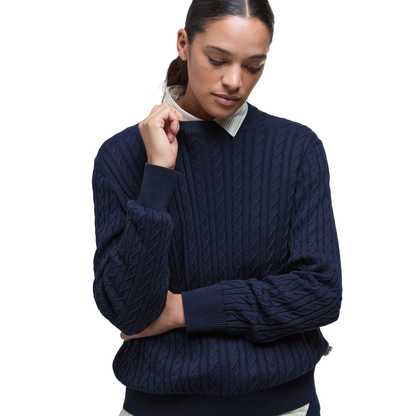 Hartland Crew Knitted Jumper Navy