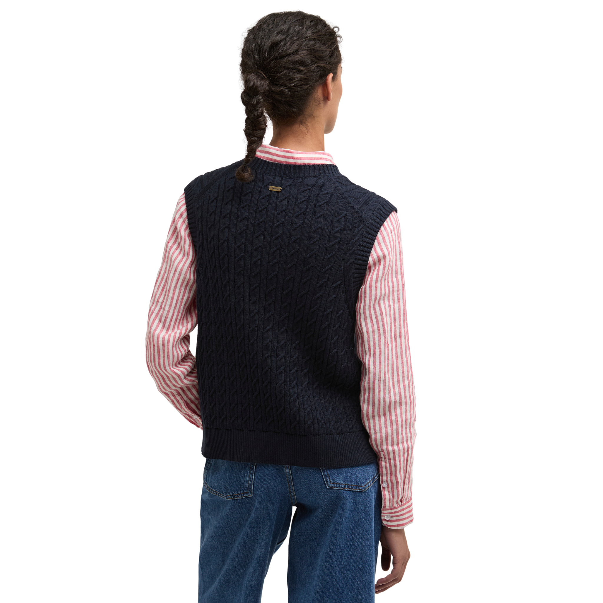 Hartland Sleeveless Knitted Jumper Navy