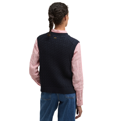 Hartland Sleeveless Knitted Jumper Navy