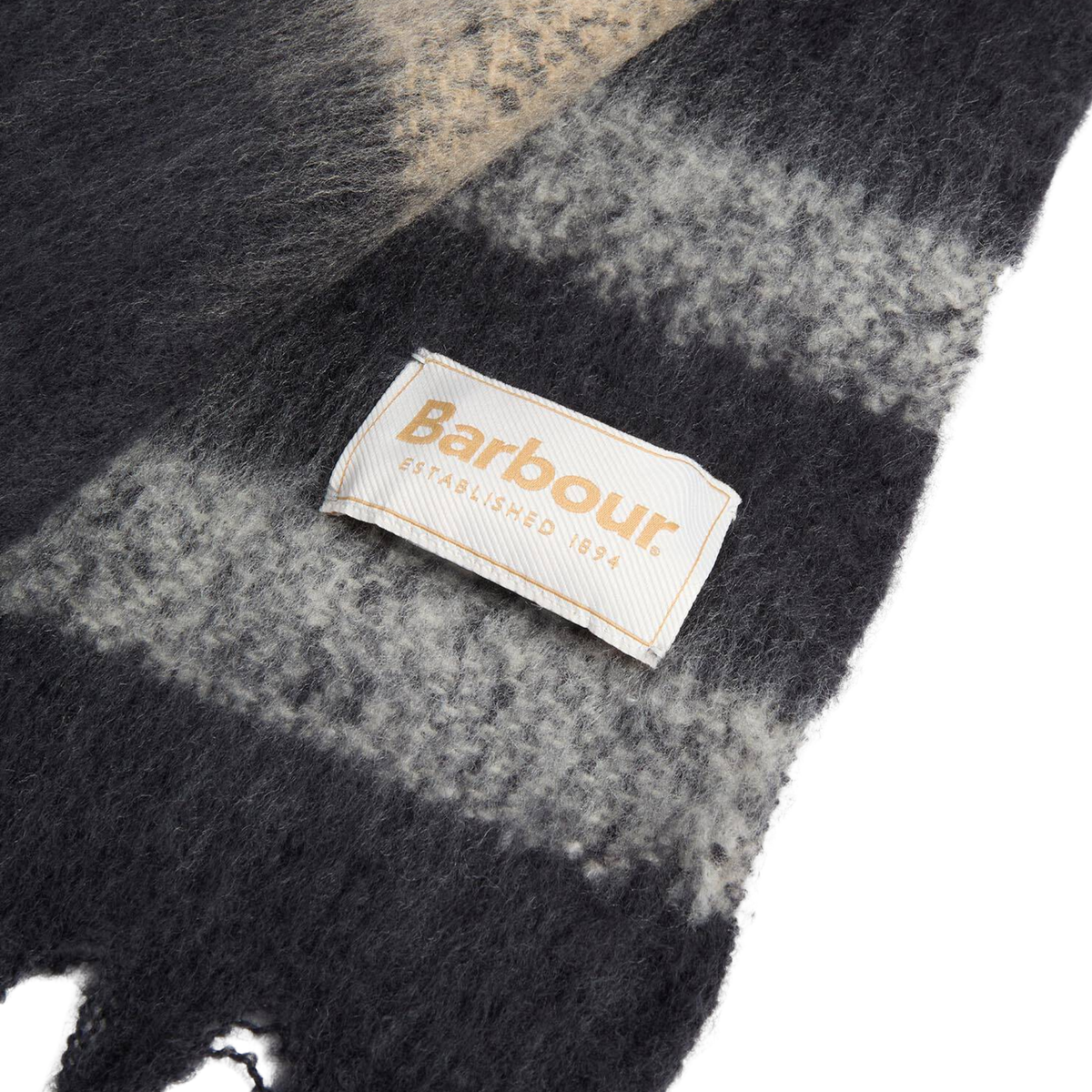 Barbour Isla Birchwood Dress Tartan Boucle Scarf