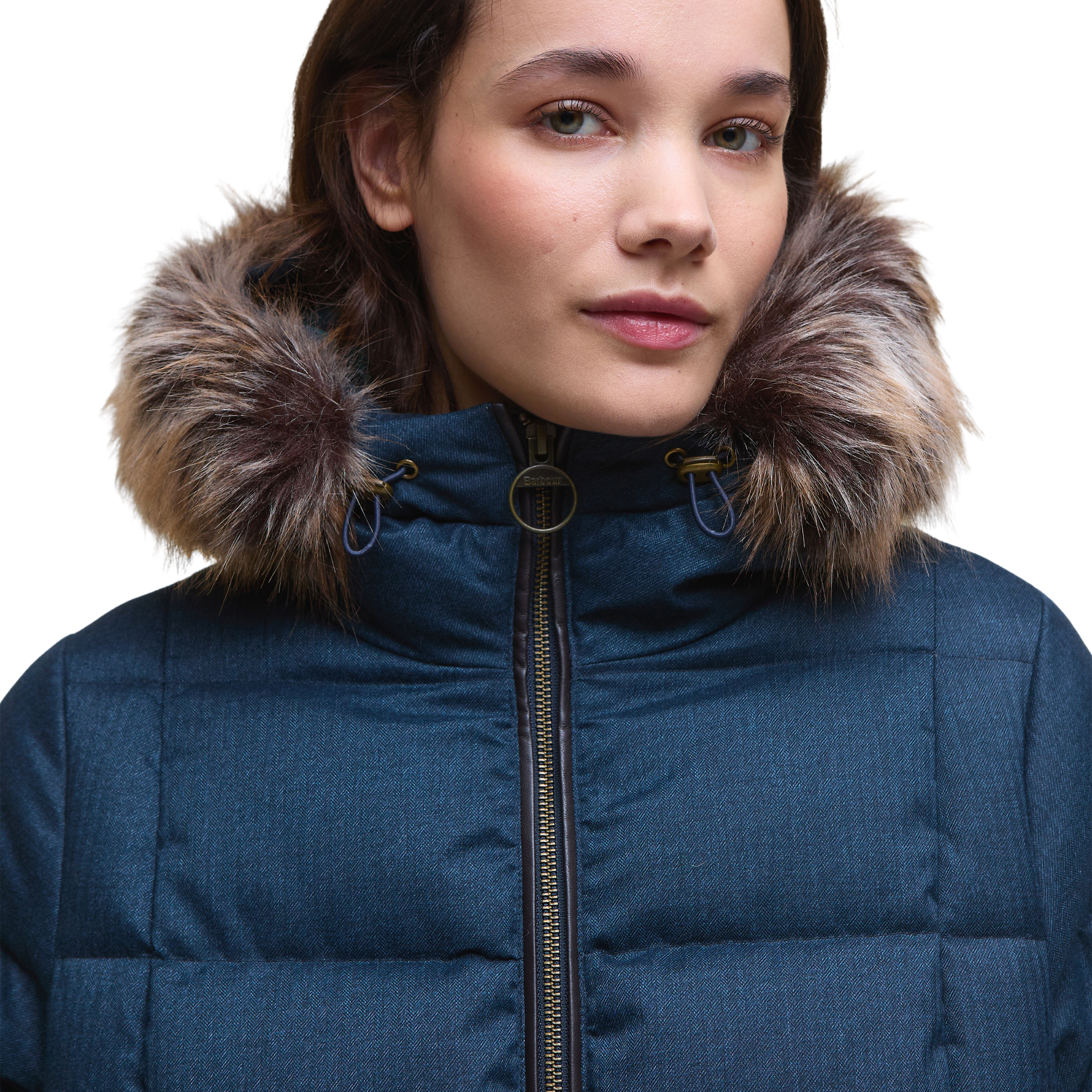 Marjoram Puffer Jacket Dark Navy/Blackwatch