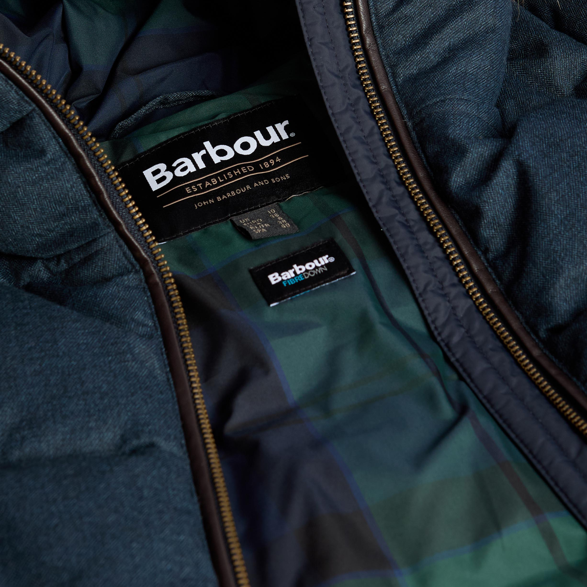 Marjoram Puffer Jacket Dark Navy/Blackwatch