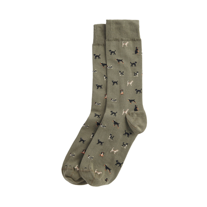 Barbour Mavin Socks Olive Dog