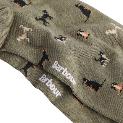 Barbour Mavin Socks Olive Dog