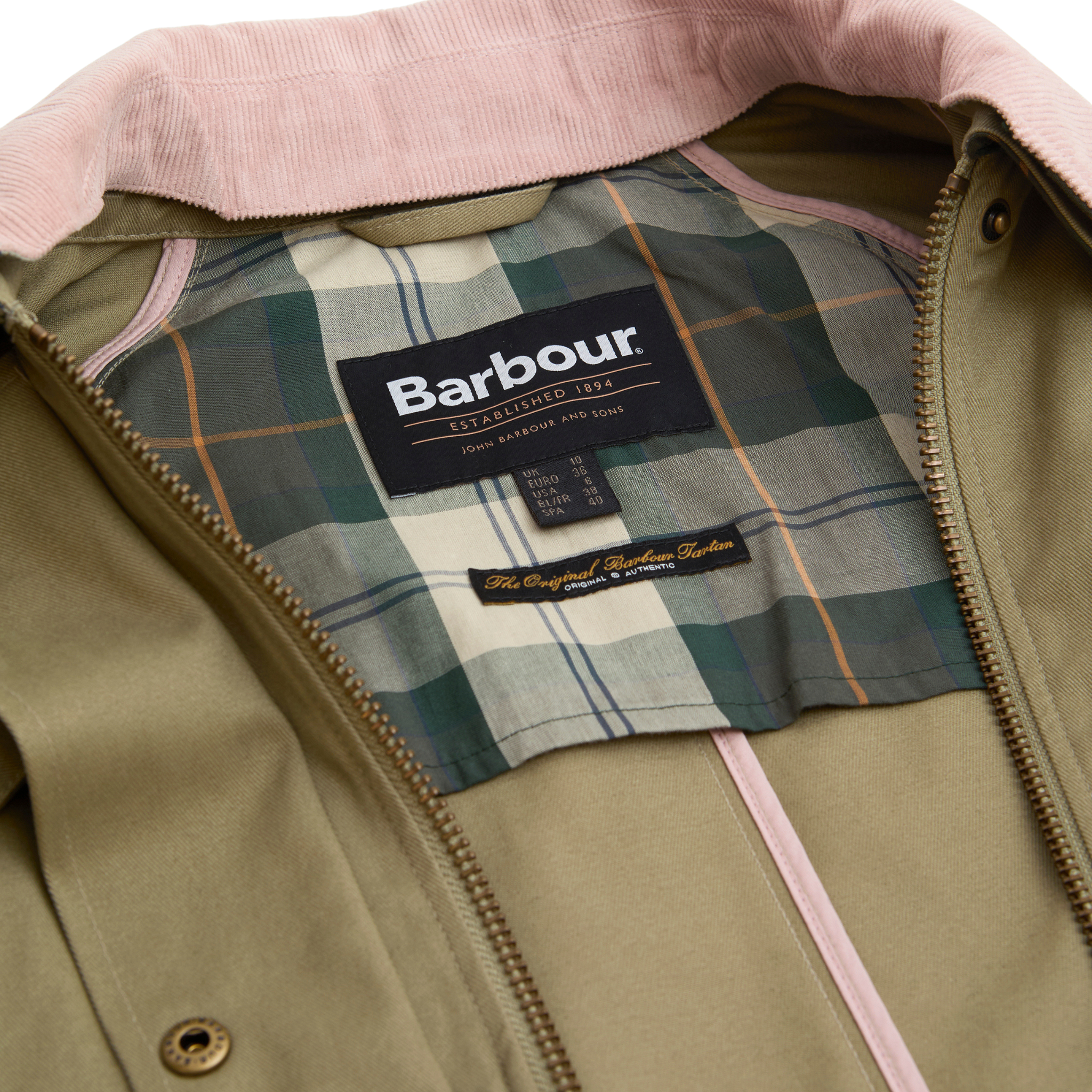 Modern Beadnell Casual Jacket Bleached Olive/Ancient/Gardenia