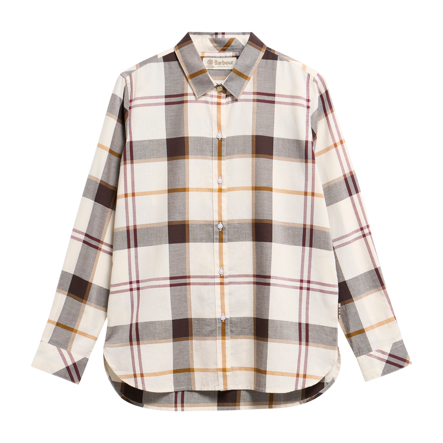 Moorland Shirt Ecru Muted Tartan