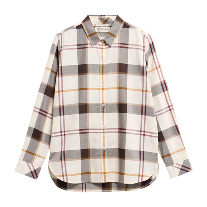 Moorland Shirt Ecru Muted Tartan