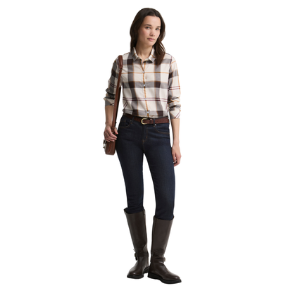 Moorland Shirt Ecru Muted Tartan