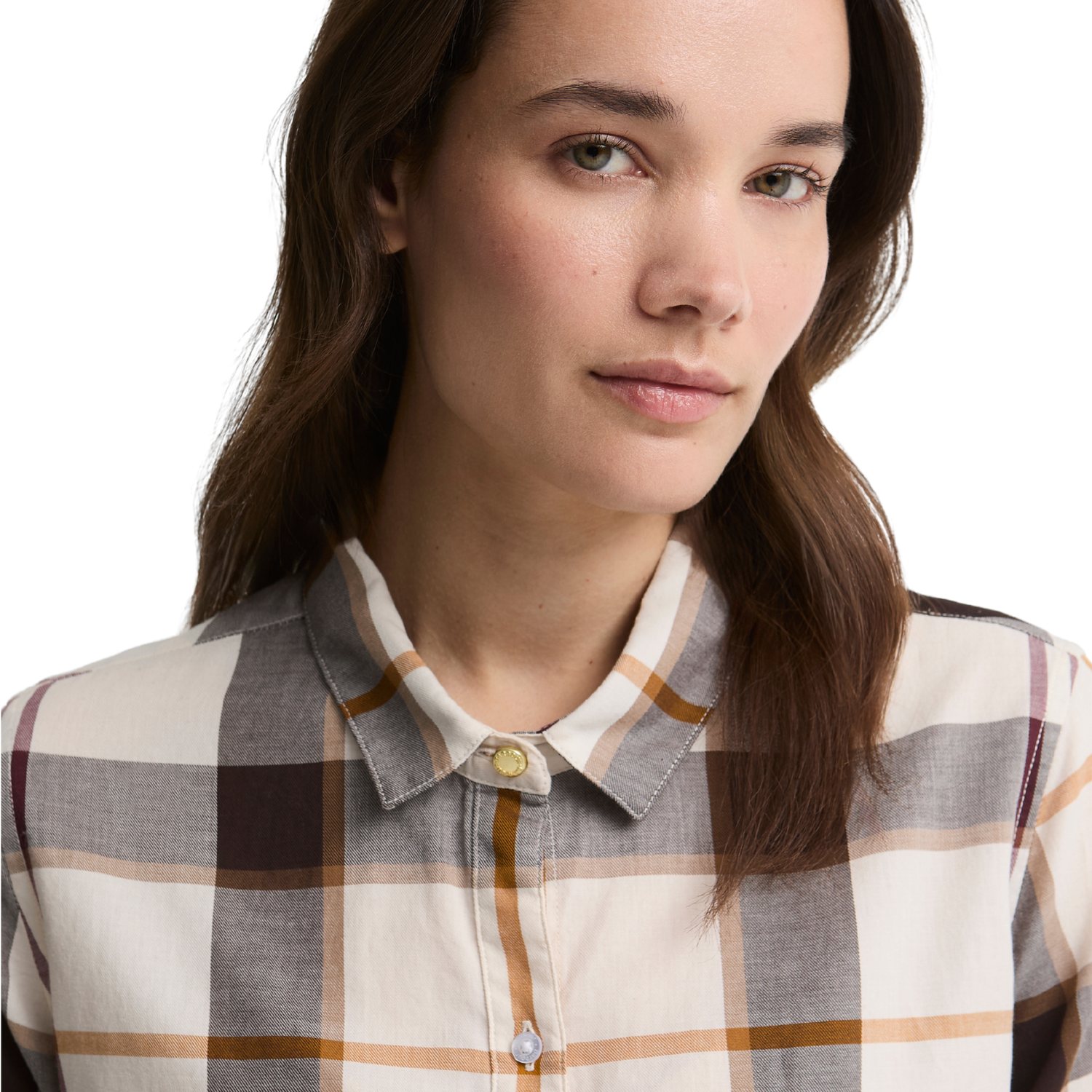 Moorland Shirt Ecru Muted Tartan