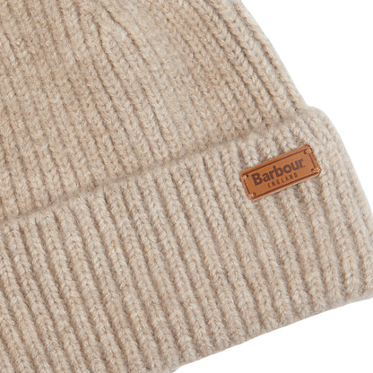 Barbour Pendle Beanie Hat Light Trench