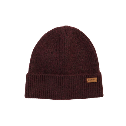 Barbour Pendle Beanie Hat Wine