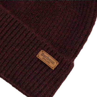 Barbour Pendle Beanie Hat Wine
