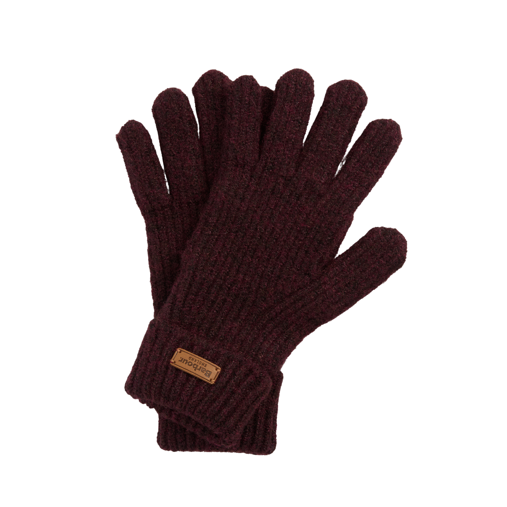 Pendle Knitted Gloves Wine